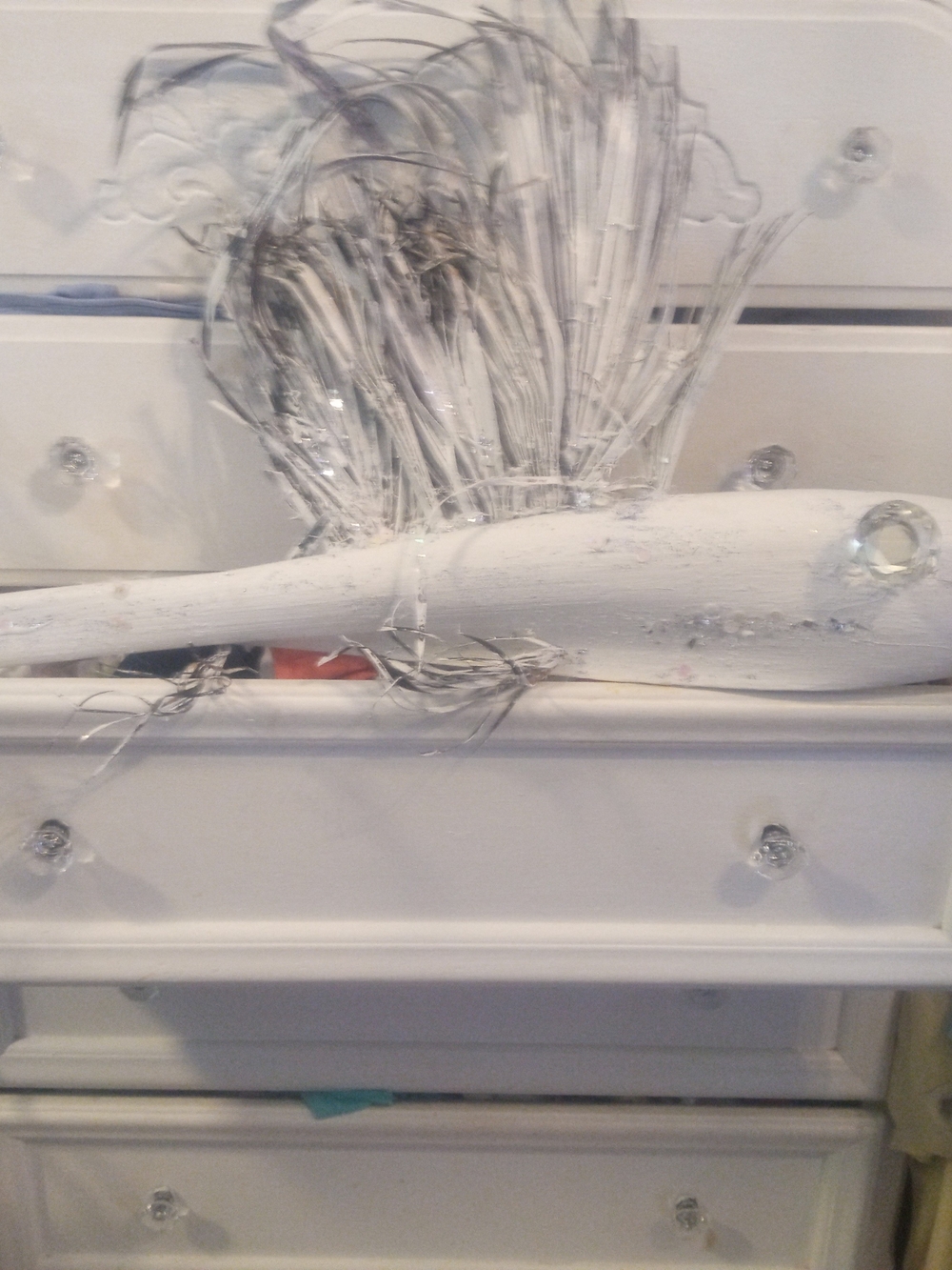 White Decorative Fish Wall Decor With Lights